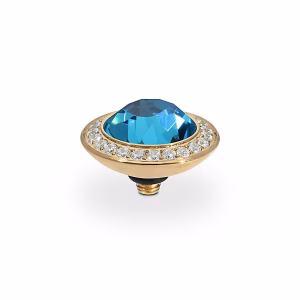 Tondo de luxe 13 mm gold indicolite