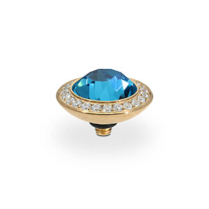 Tondo de luxe 13 mm gold indicolite