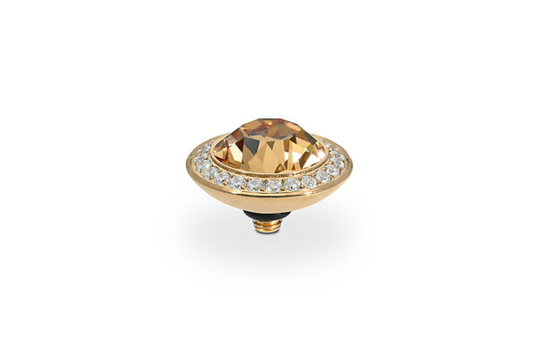 Tondo de luxe 13 mm gold colorado topaz