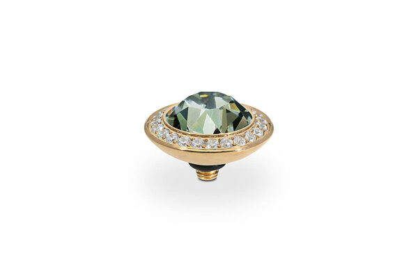 Tondo de luxe 13 mm gold black diamond