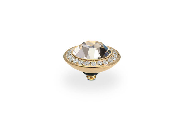 Tondo de luxe 13 mm gold light gold quartz