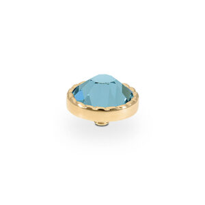 Bocconi  flat 9 mm gold smoked sapphire