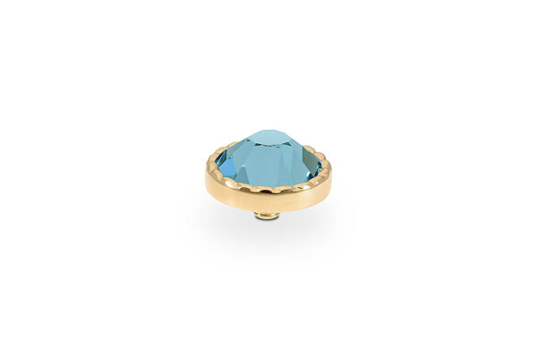 Bocconi  flat 9 mm gold smoked sapphire