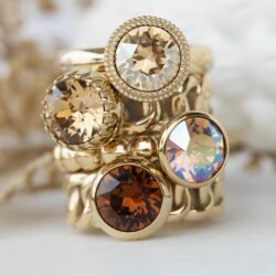 Bottone 10 mm gold golden shadow - Afbeelding 2