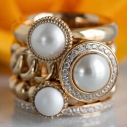 Tondo de luxe 13 mm gold creme pearl - Afbeelding 2
