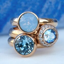 Tondo de luxe 10 mm gold light sapphire shimmer - Afbeelding 2