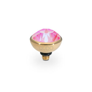 Bottone 10 mm gold lotus pink delite