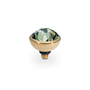 Bottone 10 mm gold black diamond