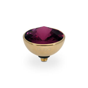 Bottone 11,5 mm gold amethyst