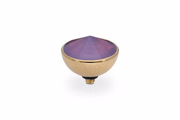 Bottone 13 mm gold dark red