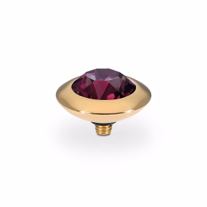 Tondo 13 mm gold amethyst