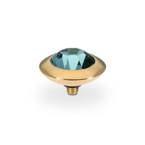 Tondo 13 mm gold smoked sapphire