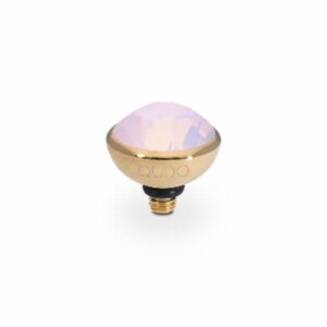 Bottone 10 mm gold rose opale