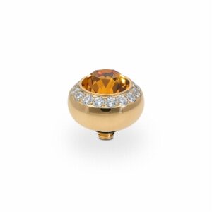 Tondo de luxe 10 mm gold topaz