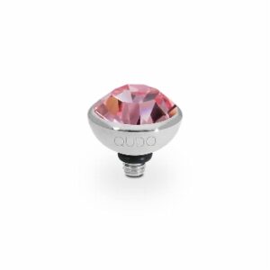 Bottone 10 mm silver light rose