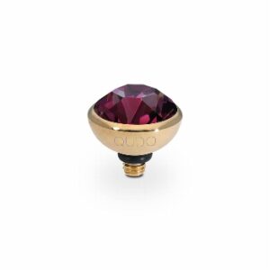 Bottone 10 mm gold amethyst