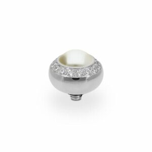 Tondo de luxe 10 mm silver pearl