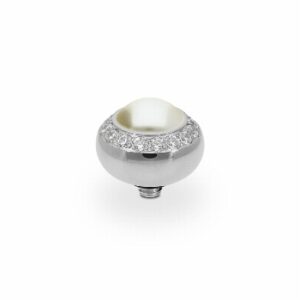 Tondo de luxe 10 mm silver pearl