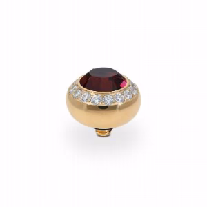 Tondo de luxe 10 mm gold burgundy
