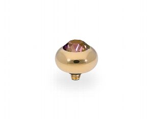 Tondo  10 mm gold ,  lilac shadow