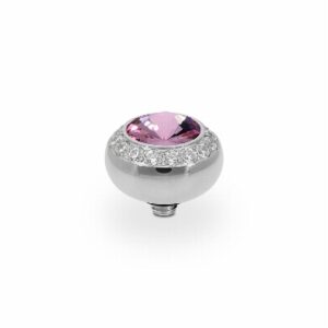 Tondo de luxe 10 mm silver light amethyst