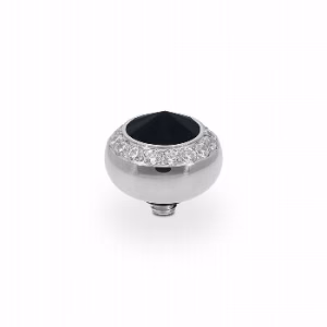Tondo de luxe 10 mm jet hematite grey