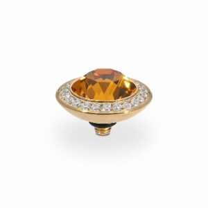 Tondo de luxe 13 mm gold topaz