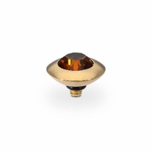 Tondo  9 mm gold ,   smoked amber