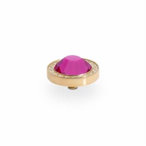 Canino de luxe 10,5 mm gold , fuchsia