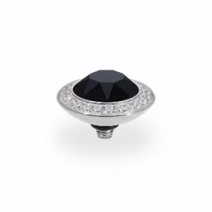 Tondo de luxe 13 mm silver jet black