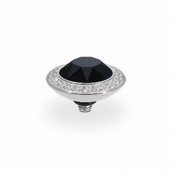 Tondo de luxe 13 mm silver jet black
