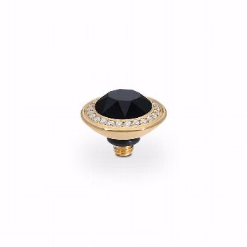 Tondo de luxe 9 mm gold , jet black