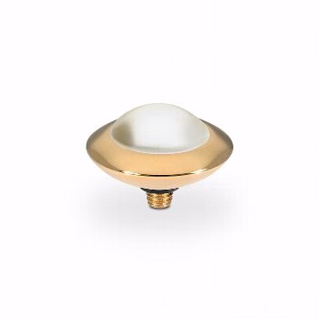 Tondo 13 mm gold pearl