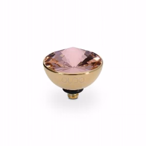 Bottone 11,5 mm gold vintage rose