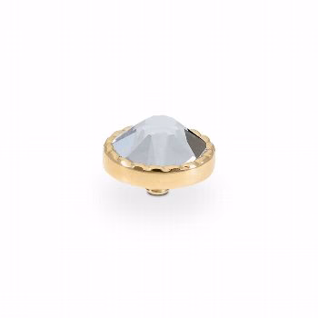 QUDO Bocconi flat 9 mm gold, chrystal