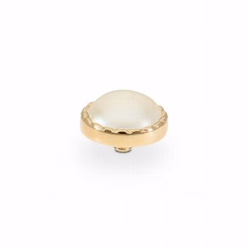 QUDO Bocconi flat 9 mm gold, pearl