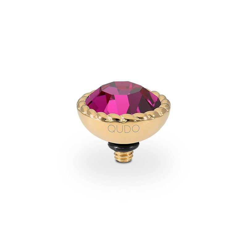 Bocconi 11 mm gold fuchsia
