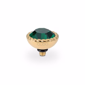 Bocconi 11 mm gold smaragd