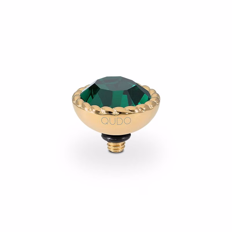 Bocconi 11 mm gold smaragd