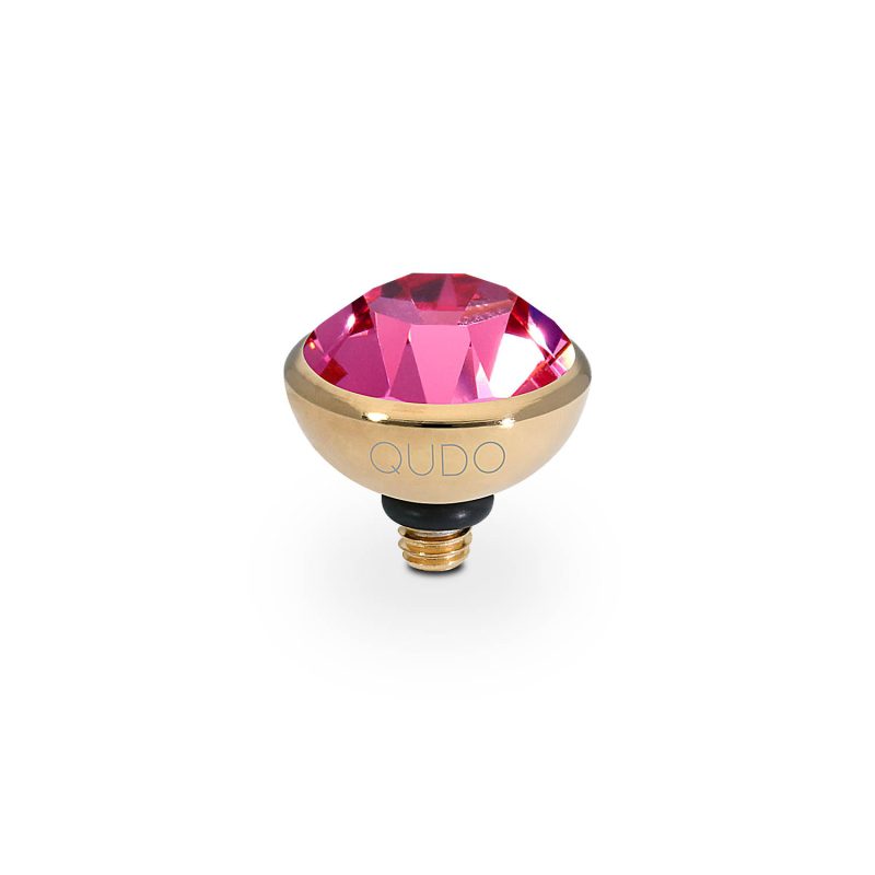 Bottone 10 mm gold rose