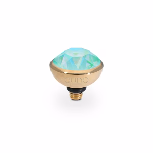 Bottone 10 mm gold silky sage delight