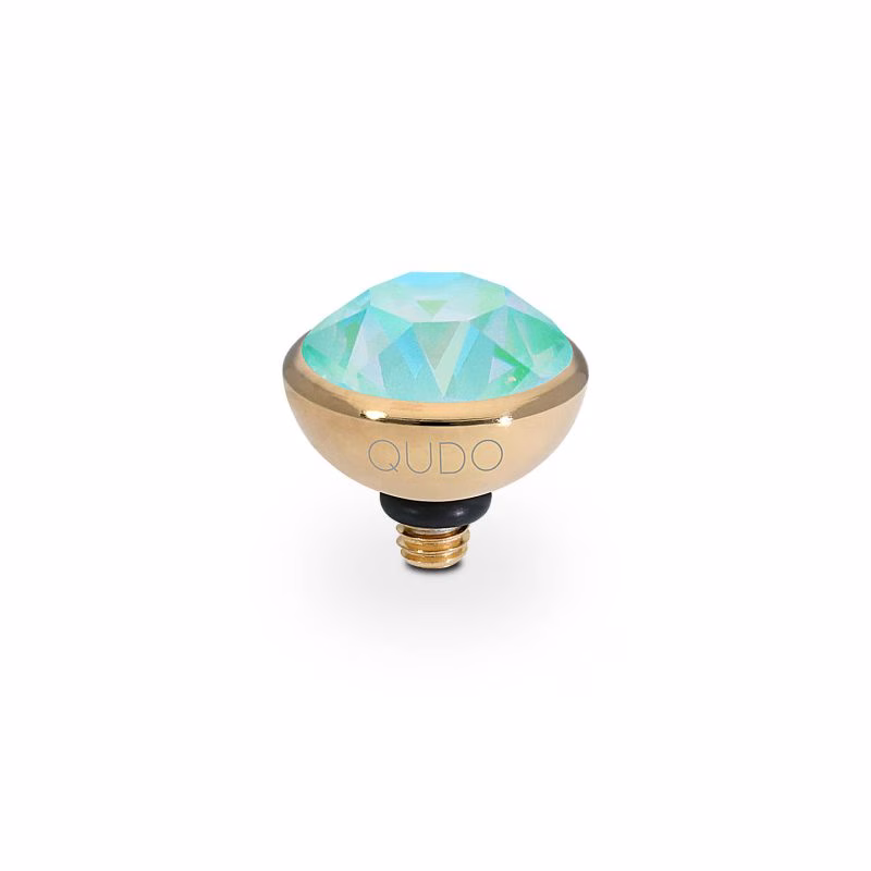 Bottone 10 mm gold silky sage delight