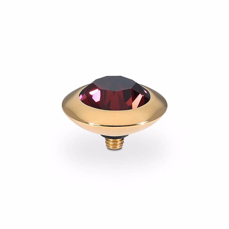 Tondo 13 mm gold burgundy