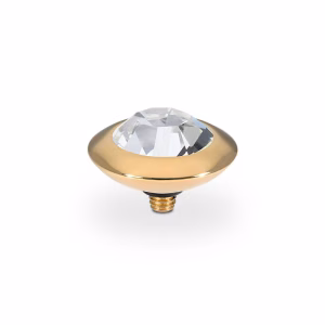 Tondo  13 mm gold chrystal