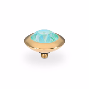 Tondo  13 mm gold silky sage delight