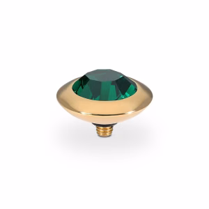 Tondo  13 mm gold smaragd