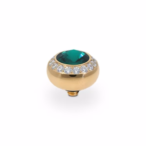 Tondo de luxe 10 mm gold smaragd