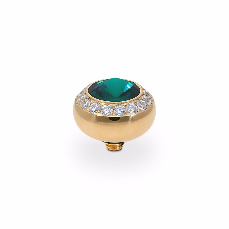 Tondo de luxe 10 mm gold smaragd
