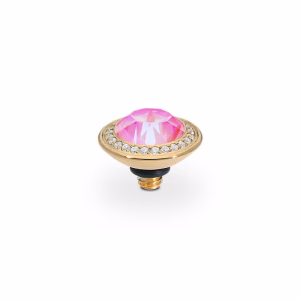 Tondo de luxe  9 mm gold , lotus pink delight