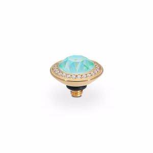 Tondo de luxe  9 mm gold , silky sage delight